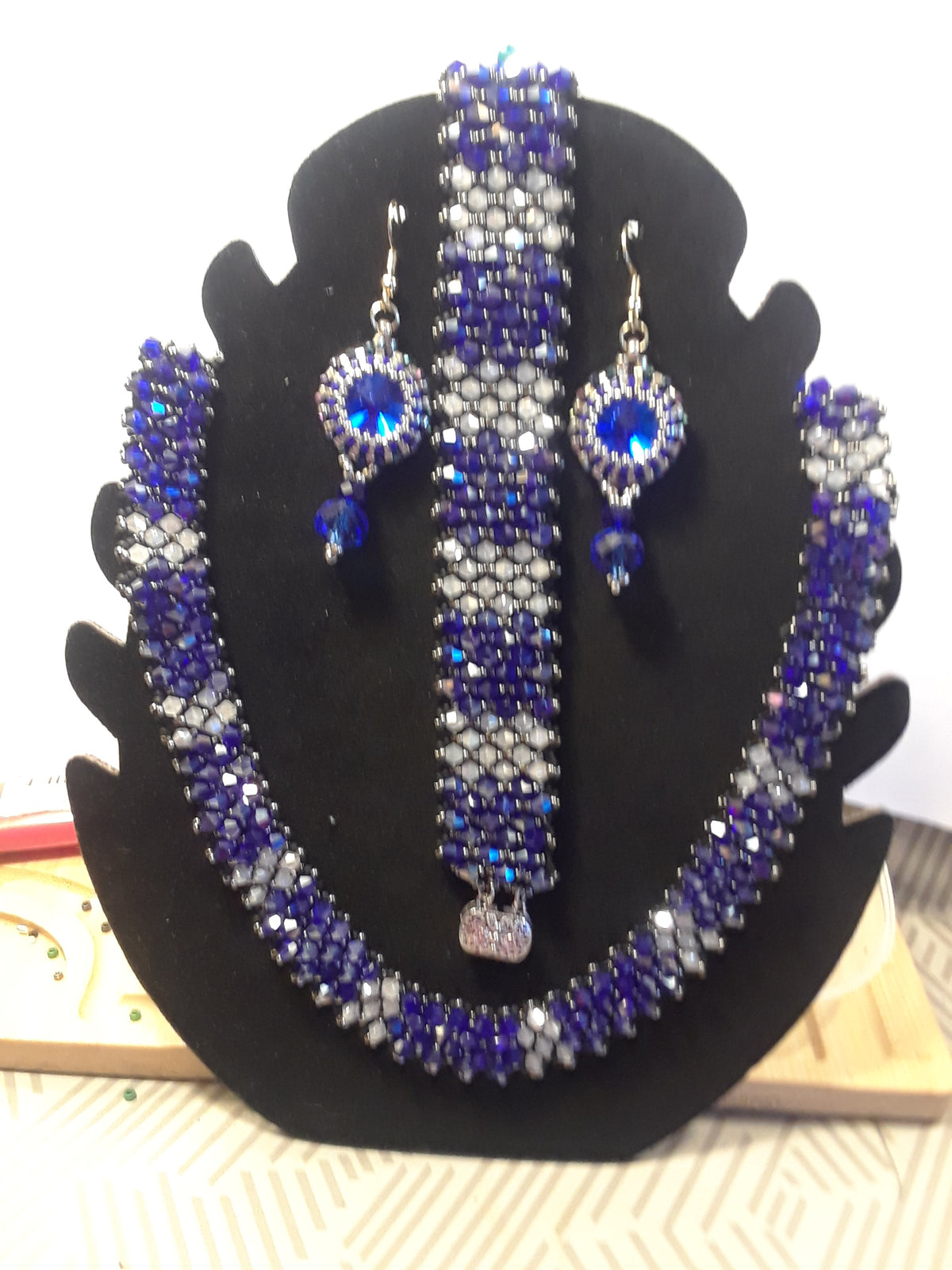 Nice evening wear  necklace bracelet and earring