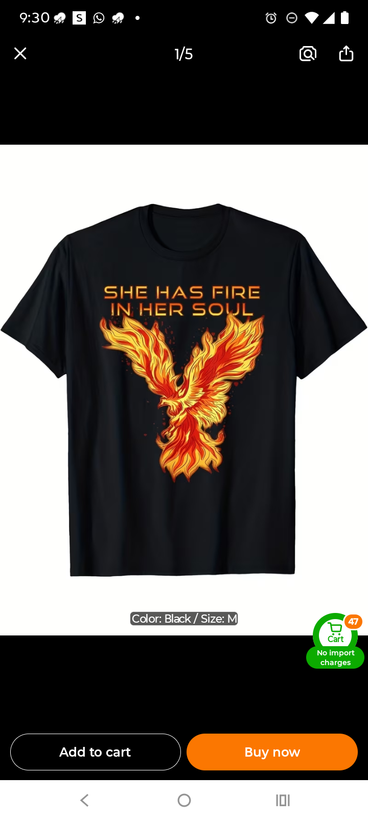 She has fire 🔥 in her tshirt