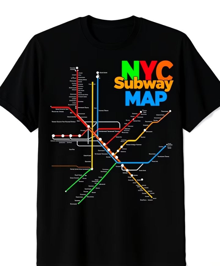 Nyc subway map tshirt