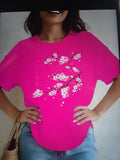 Nice summer tshirts in pink white andorange