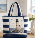 Large size tote bag lighthouse